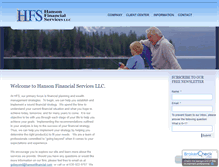 Tablet Screenshot of hansonfinancial.com